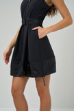 KATANA PERFORMANCE BELTED SLEEVELESS DRESS