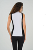 ABRYL CONTRAST CASHMERE BLEND MOCKNECK TOP