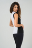 ABRYL CONTRAST CASHMERE BLEND MOCKNECK TOP