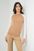 CONNIE SWEATER KNIT BASEBALL SLEEVE SHIRT