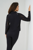 SUTTON LACE SLEEVE TRUCKER JACKET