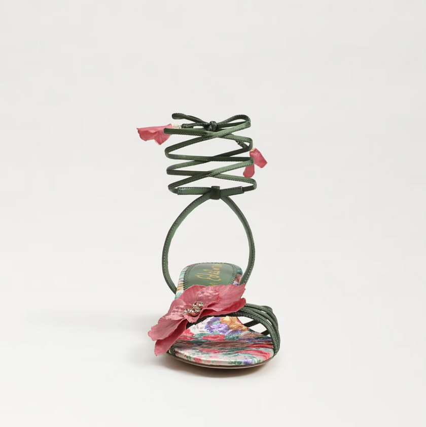 CARLA LACE UP KITTEN HEEL