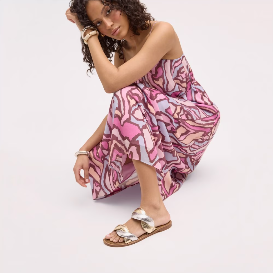HELLEN BRAIDED SLIDE SANDAL