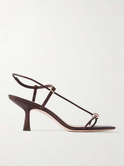 TRIANA LEATHER MID HEEL SANDAL