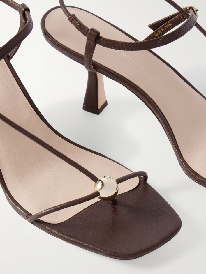 TRIANA LEATHER MID HEEL SANDAL