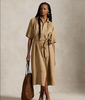 BELTED LINEN DRESS