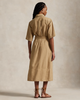 BELTED LINEN DRESS