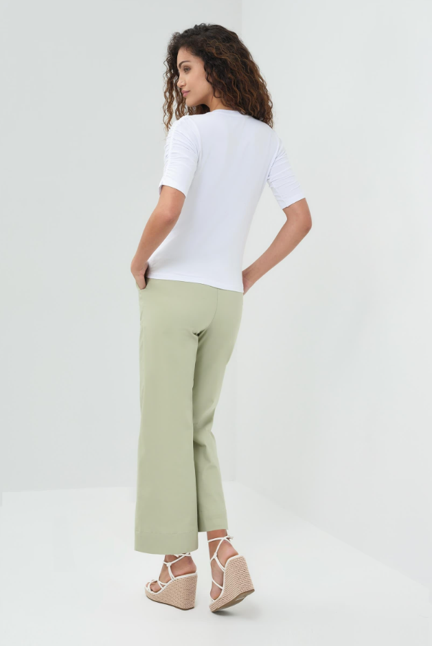 SOPHIA TSHIRT WITH RUCHED ELBOW SLEEVES