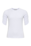 SOPHIA TSHIRT WITH RUCHED ELBOW SLEEVES