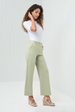 IVANNA PERFORMANCE COTTON CROPPED FLARE PANT