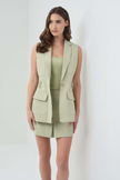 ALYSSA BELTED UTILITY VEST