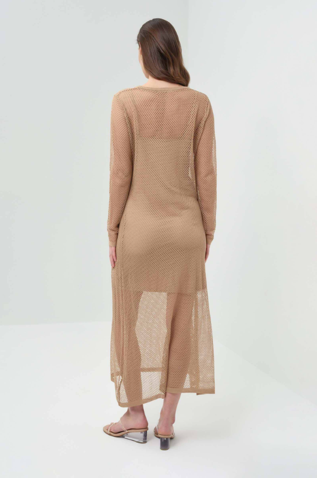 AVA OPEN KNIT MAXI DRESS