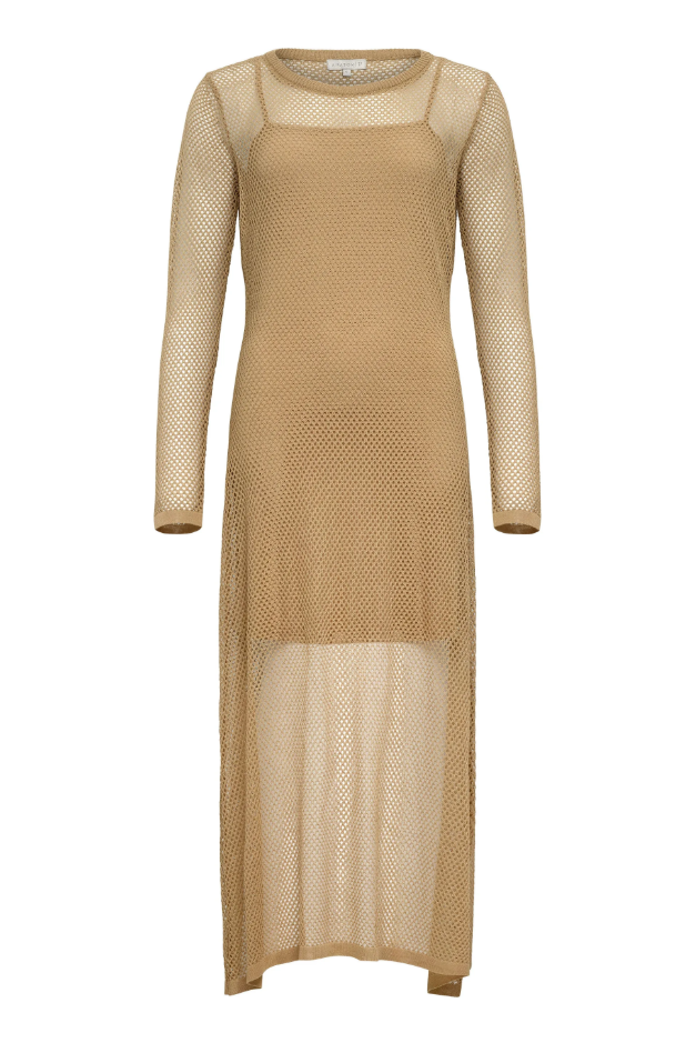 AVA OPEN KNIT MAXI DRESS