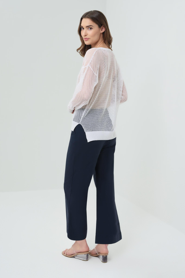 EMMA OPEN KNIT PULLOVER TOP