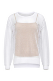 EMMA OPEN KNIT PULLOVER TOP