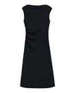 DRAPED BOATNECK DRESS