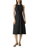RUCHED ASYMMETRICAL MIDI DRESS
