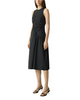 RUCHED ASYMMETRICAL MIDI DRESS