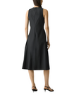 RUCHED ASYMMETRICAL MIDI DRESS
