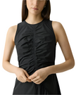 RUCHED ASYMMETRICAL MIDI DRESS