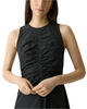RUCHED ASYMMETRICAL MIDI DRESS