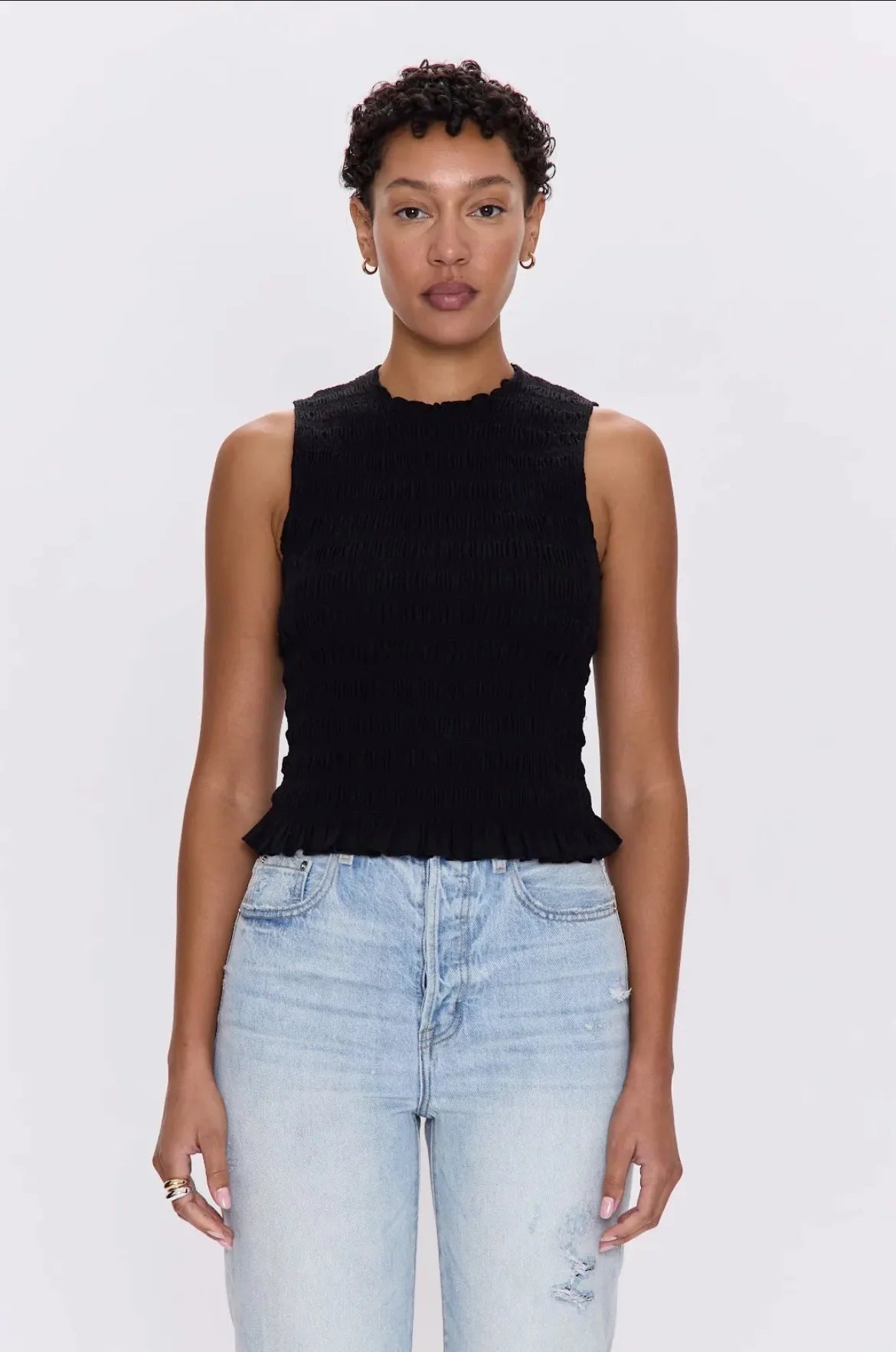PHOEBE SMOCKED TANK