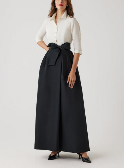 TAFFETA FAILLE SHIRT WAIST GOWN