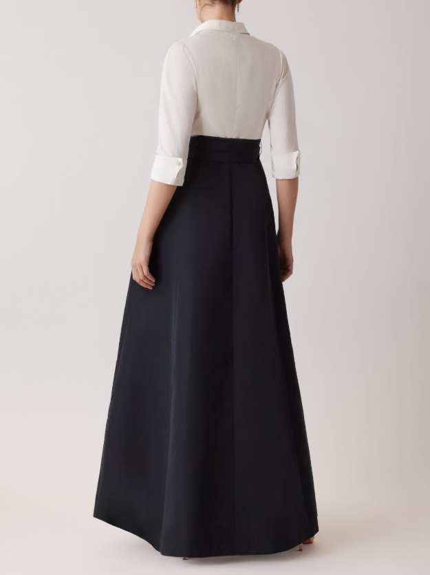 TAFFETA FAILLE SHIRT WAIST GOWN