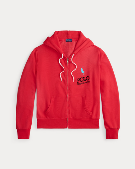 BIG PONY LIGHTWEIGHT FLEECE ZIP HOODIE