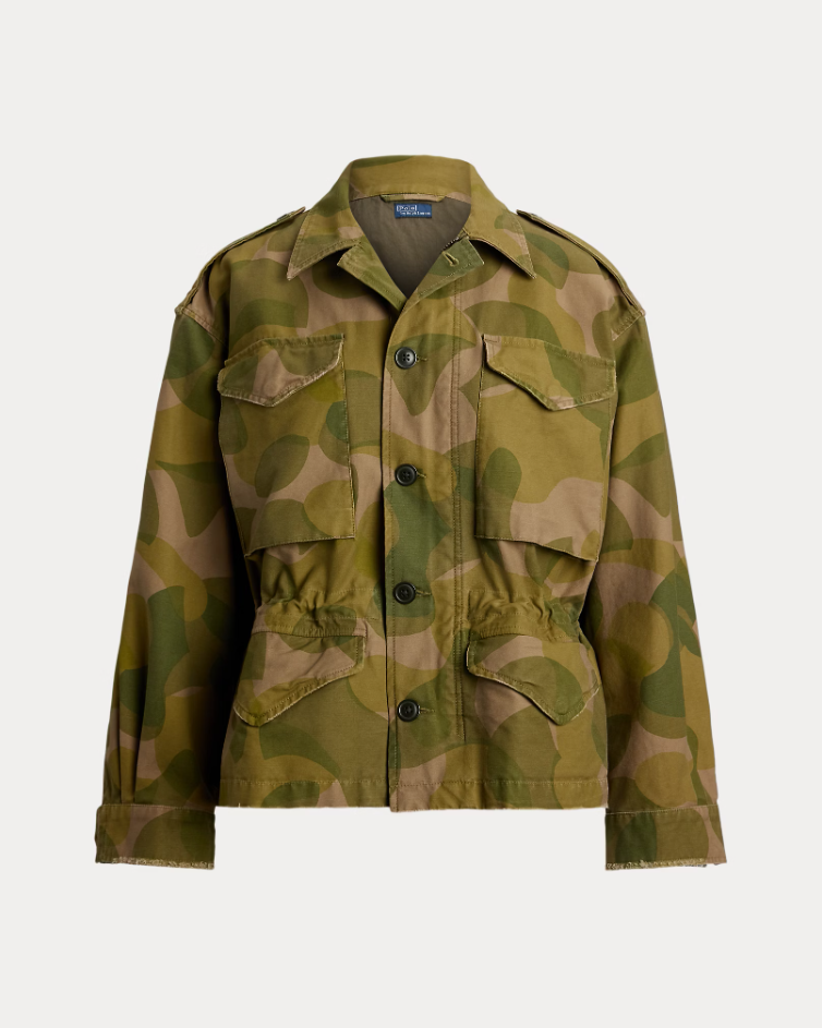 PRINTED CROPPED FIELD JACKET