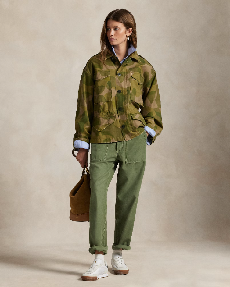 PRINTED CROPPED FIELD JACKET