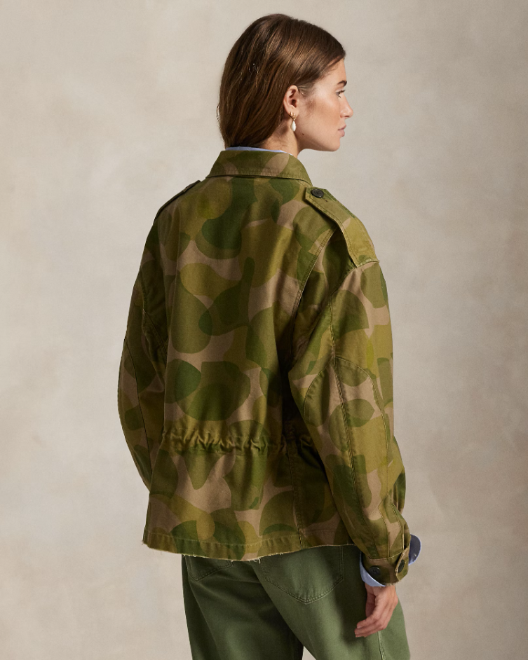 PRINTED CROPPED FIELD JACKET