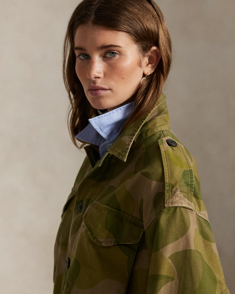 PRINTED CROPPED FIELD JACKET