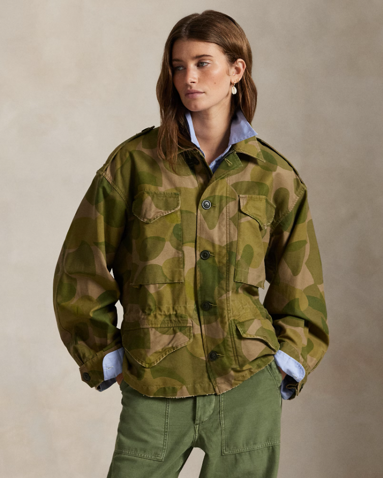 PRINTED CROPPED FIELD JACKET