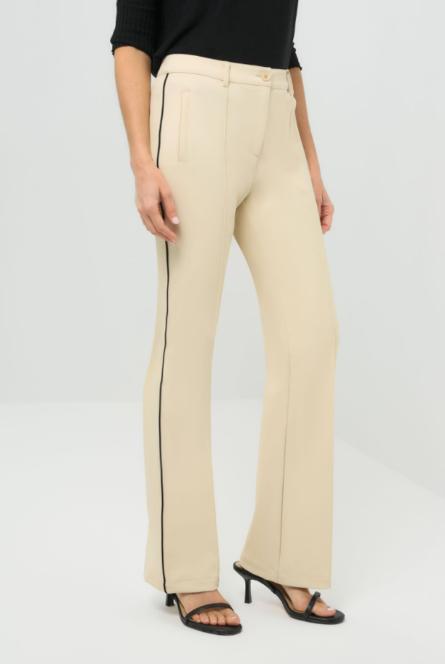 WINNY STRIPE PERFORMANCE TWILL BOOTCUT PANT