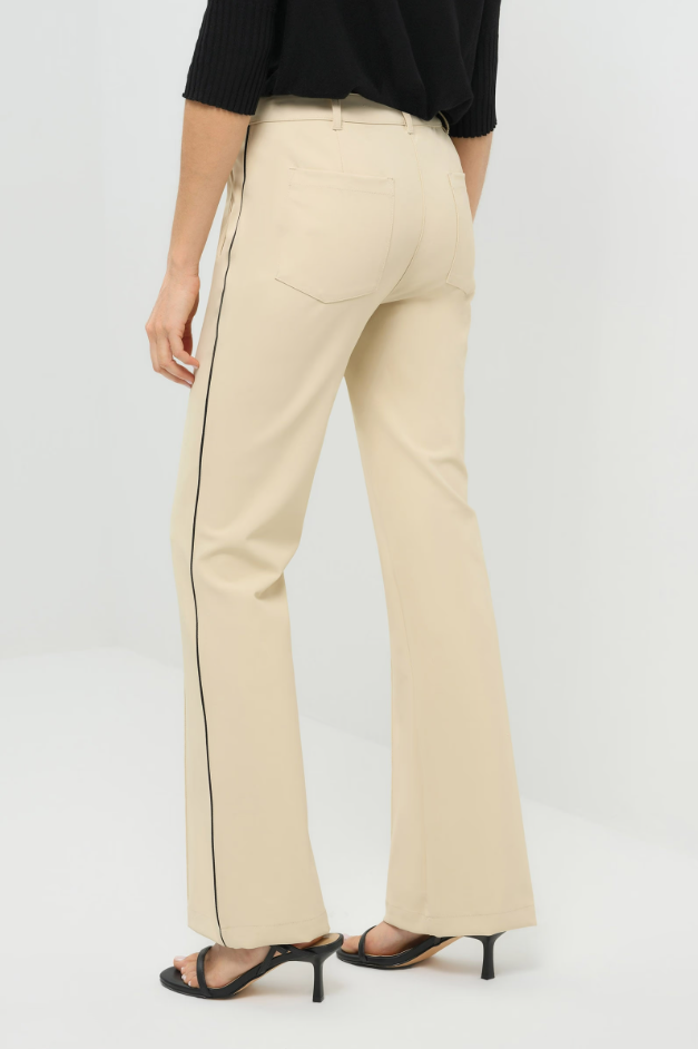 WINNY STRIPE PERFORMANCE TWILL BOOTCUT PANT