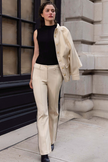 WINNY STRIPE PERFORMANCE TWILL BOOTCUT PANT
