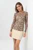 PRINTED MESH JULIANA TOP