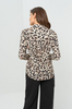 PRINTED TANIA LONG SLEEVE SNAP FRONT TOP