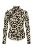 PRINTED TANIA LONG SLEEVE SNAP FRONT TOP