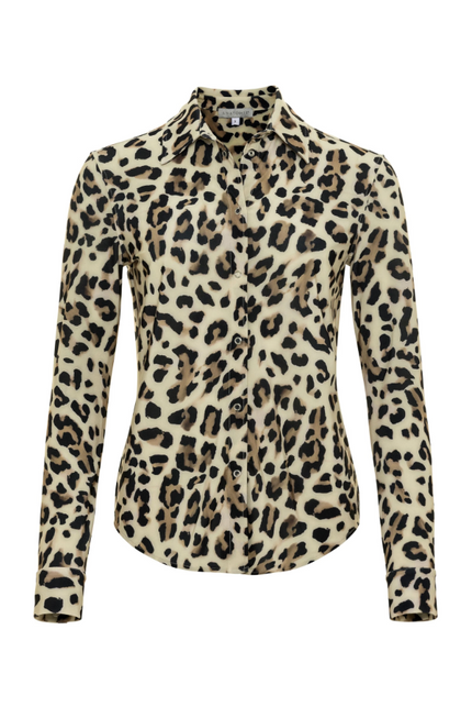 PRINTED TANIA LONG SLEEVE SNAP FRONT TOP