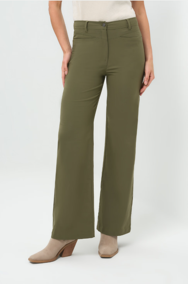 GREYSON MID WEIGHT STRETCH WIDE LEG PANT