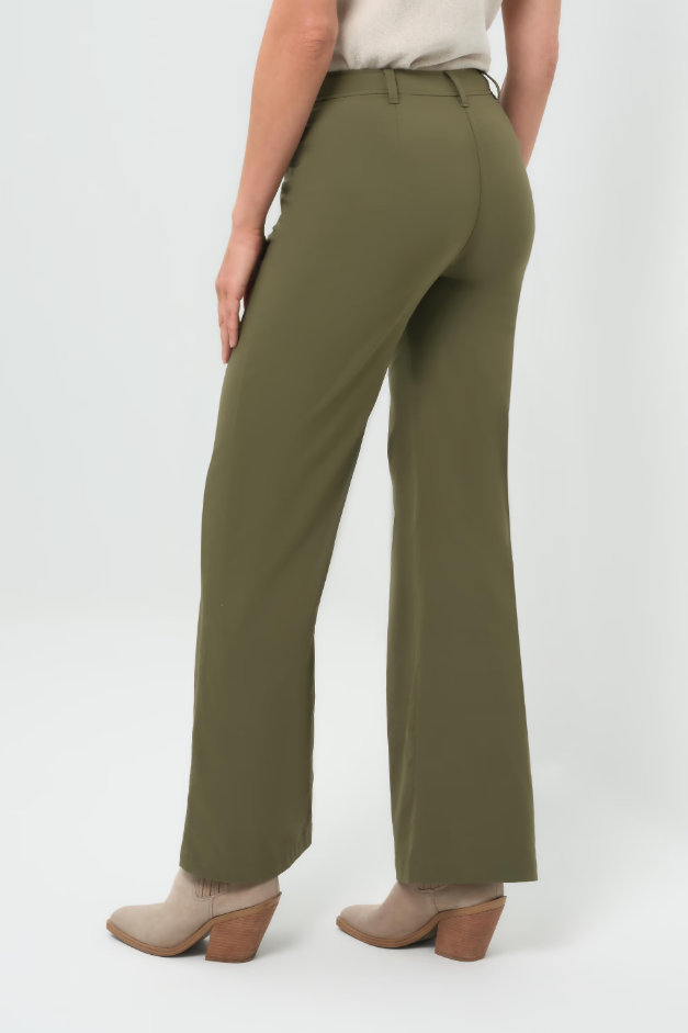 GREYSON MID WEIGHT STRETCH WIDE LEG PANT