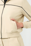 GINGER PERFORMANCE TWILL QUILTED BOMBER JACKET