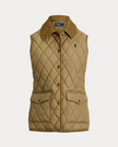 CORDUROY TRIM QUILTED VEST