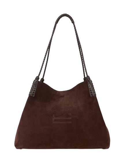 MEDIUM LIBRA TOTE BAG IN SUEDE