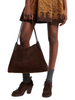 MEDIUM LIBRA TOTE BAG IN SUEDE