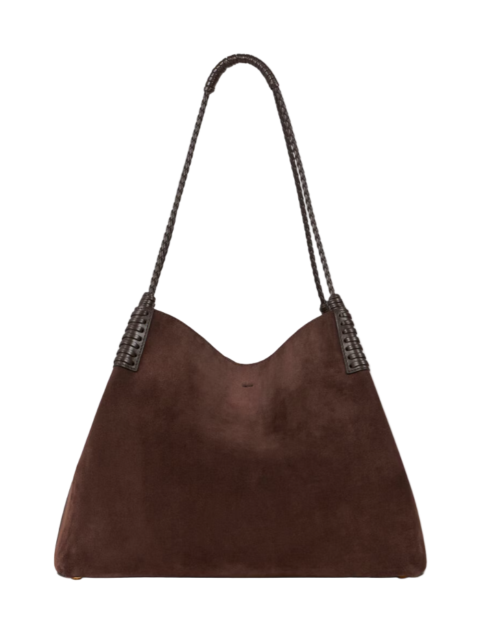 MEDIUM LIBRA TOTE BAG IN SUEDE