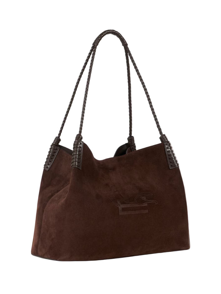 MEDIUM LIBRA TOTE BAG IN SUEDE