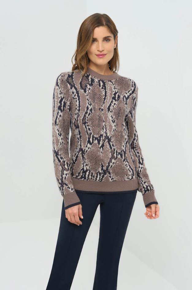 PRINTED ARCHER REMOVABLE TURTLE SWEATER
